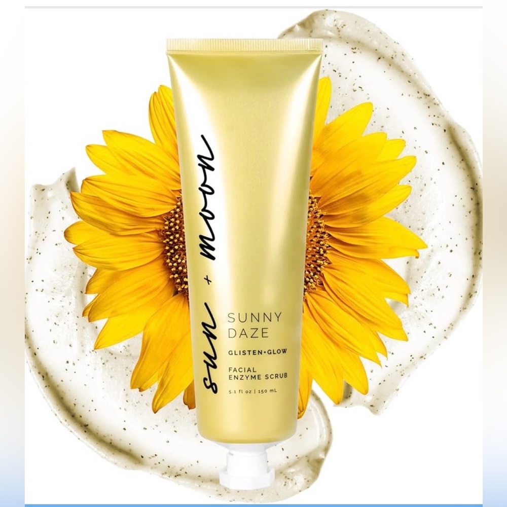 Sun + Moon Facial Exfoliator Papaya Enzyme Face Mask Scrub Gel